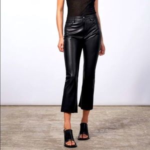 Zara faux leather pants. Midsize/highrise waist.